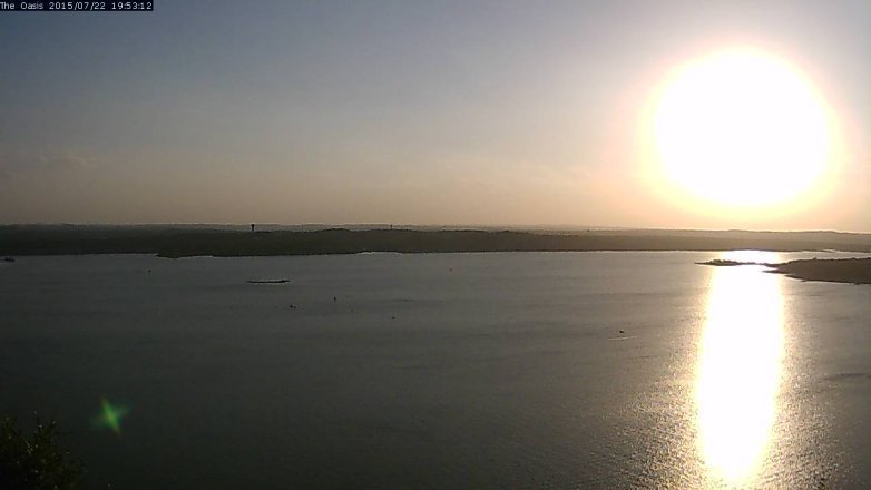 Lake Travis webcam, July 22, 2015 7:00 PM CT