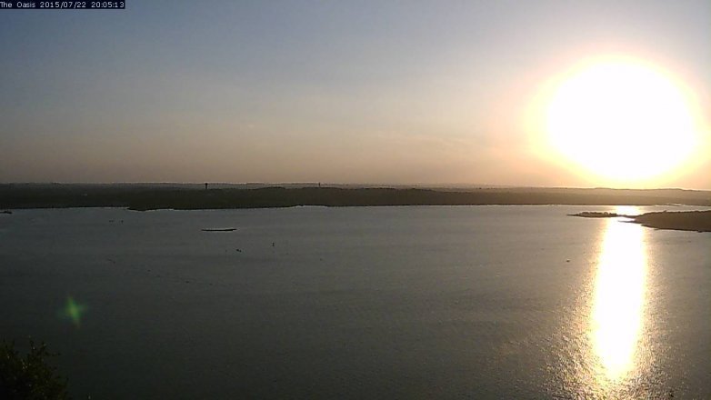 Lake Travis webcam, July 22, 2015 7:10 PM CT