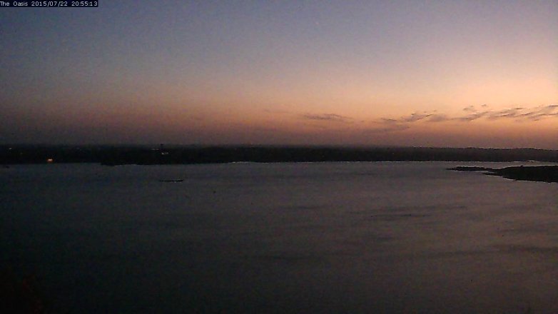 Lake Travis webcam, July 22, 2015 8:00 PM CT