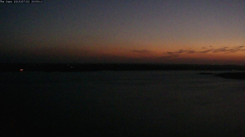 Lake Travis webcam, July 22, 2015 8:05 PM CT