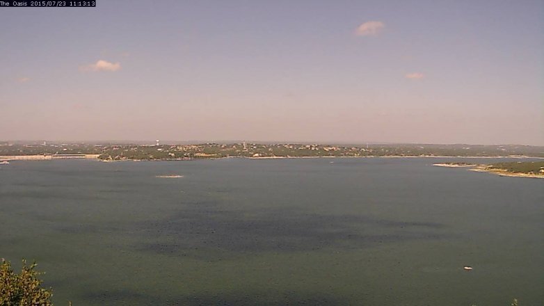 Lake Travis webcam, July 23, 2015 10:20 AM CT