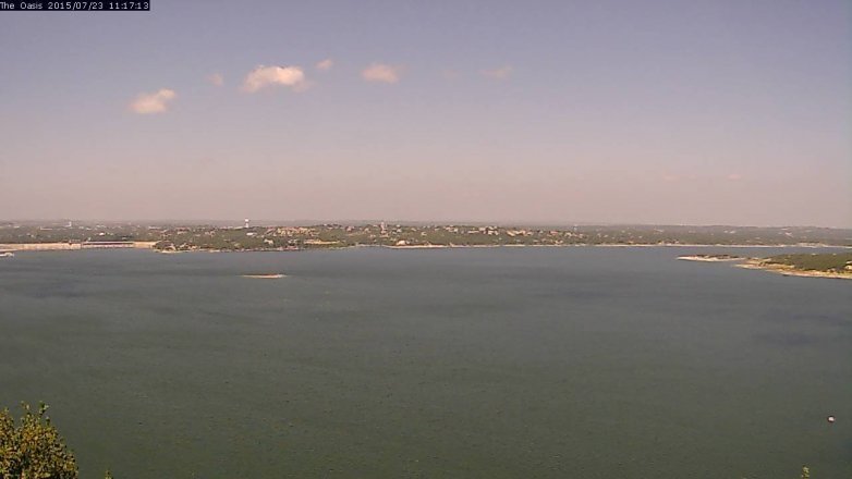 Lake Travis webcam, July 23, 2015 10:25 AM CT