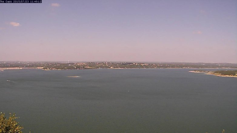 Lake Travis webcam, July 23, 2015 10:55 AM CT
