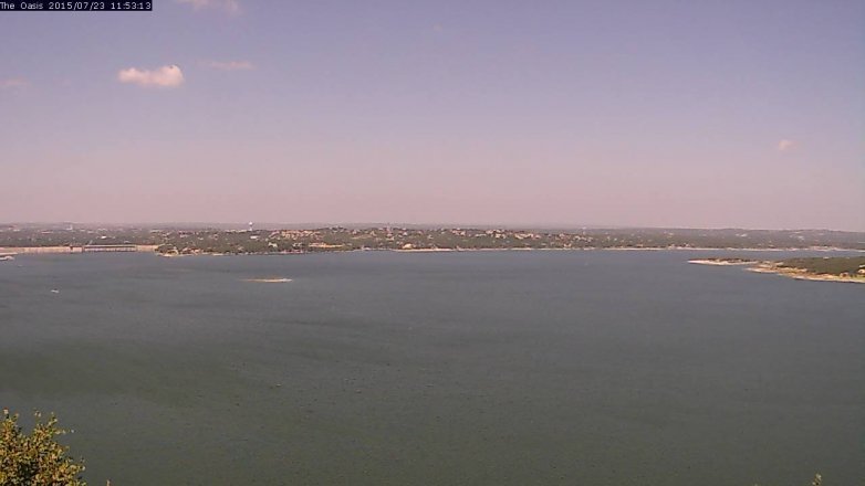 Lake Travis webcam, July 23, 2015 11:00 AM CT