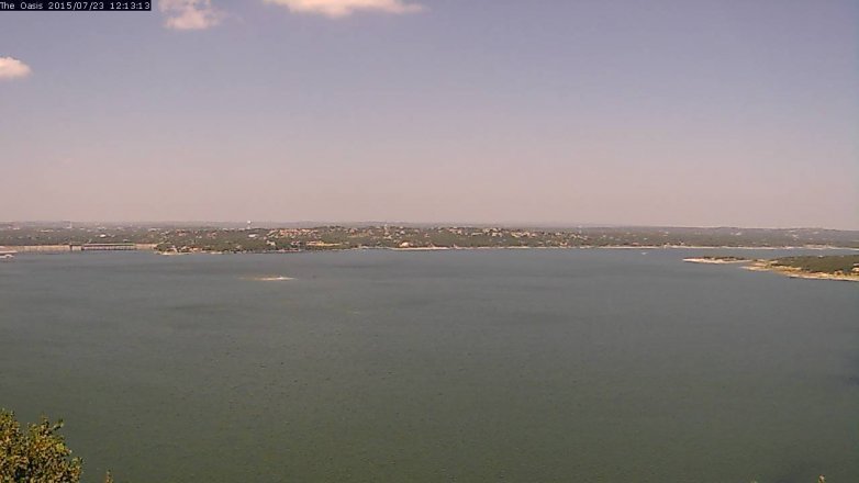 Lake Travis webcam, July 23, 2015 11:20 AM CT