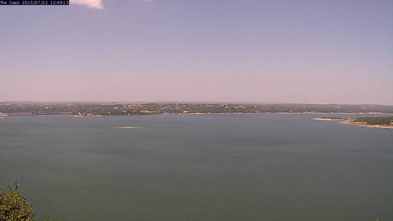 Lake Travis webcam, July 23, 2015 11:55 AM CT