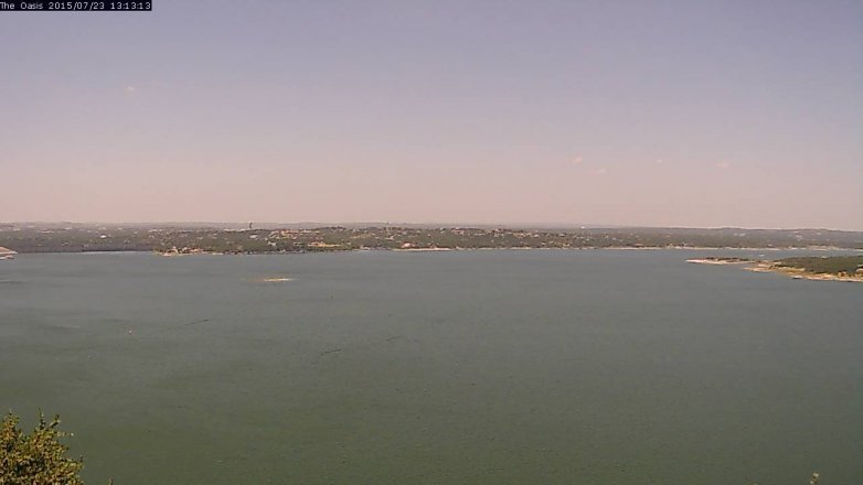 Lake Travis webcam, July 23, 2015 12:20 PM CT