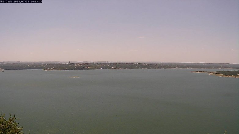 Lake Travis webcam, July 23, 2015 2:00 PM CT