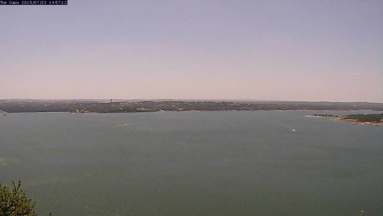 Lake Travis webcam, July 23, 2015 2:05 PM CT