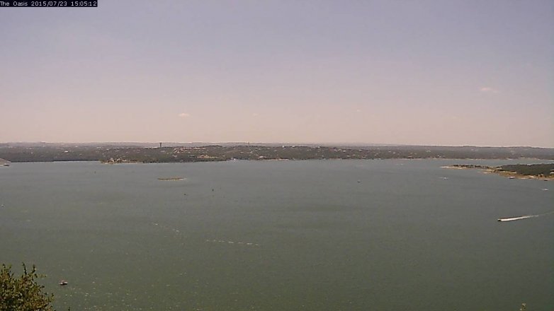 Lake Travis webcam, July 23, 2015 2:15 PM CT
