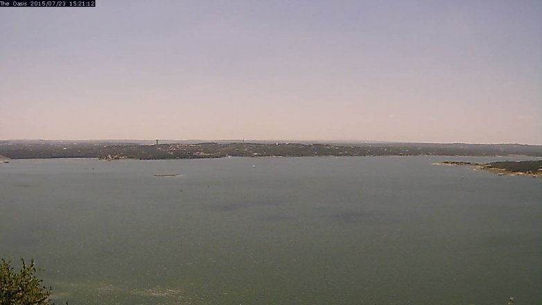 Lake Travis webcam, July 23, 2015 2:30 PM CT