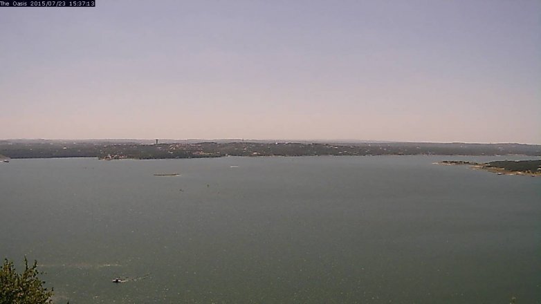 Lake Travis webcam, July 23, 2015 2:45 PM CT