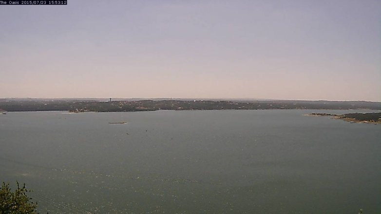 Lake Travis webcam, July 23, 2015 3:00 PM CT