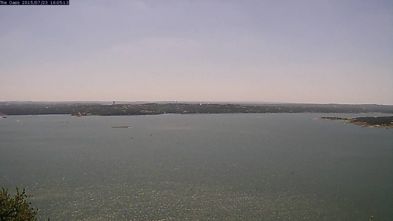 Lake Travis webcam, July 23, 2015 3:15 PM CT