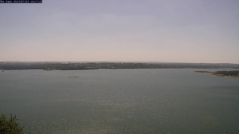 Lake Travis webcam, July 23, 2015 3:25 PM CT