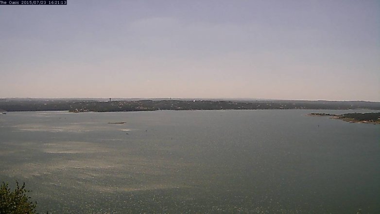 Lake Travis webcam, July 23, 2015 3:30 PM CT