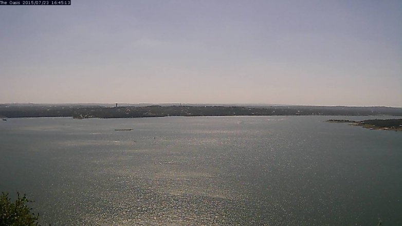 Lake Travis webcam, July 23, 2015 3:50 PM CT