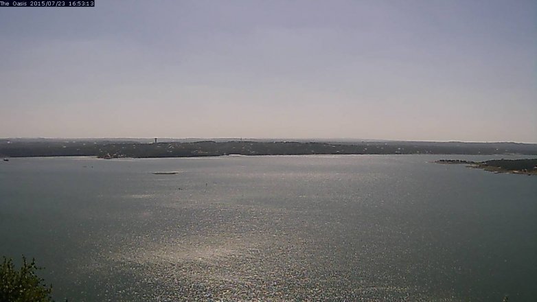 Lake Travis webcam, July 23, 2015 4:00 PM CT