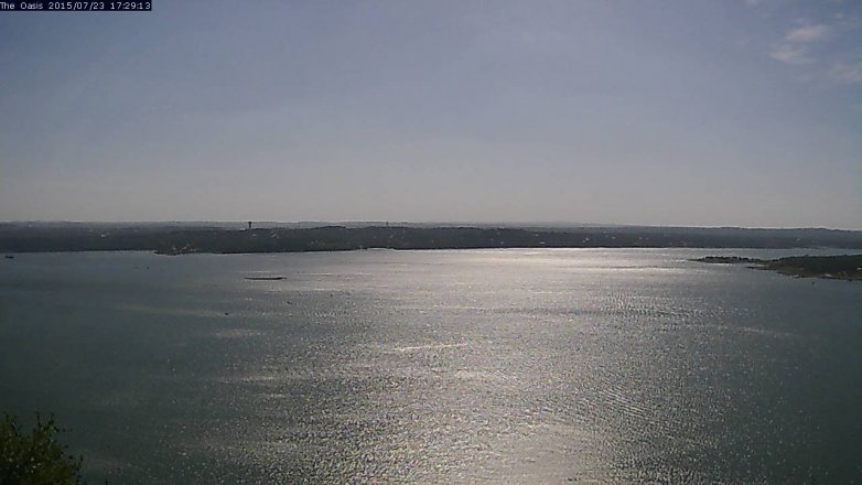 Lake Travis webcam, July 23, 2015 4:35 PM CT