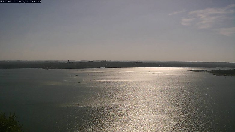 Lake Travis webcam, July 23, 2015 4:50 PM CT