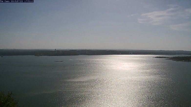 Lake Travis webcam, July 23, 2015 5:00 PM CT