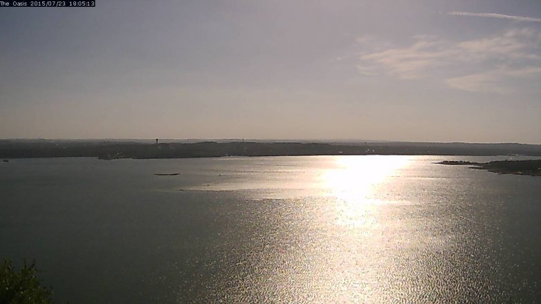 Lake Travis webcam, July 23, 2015 5:10 PM CT