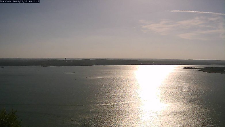 Lake Travis webcam, July 23, 2015 5:20 PM CT