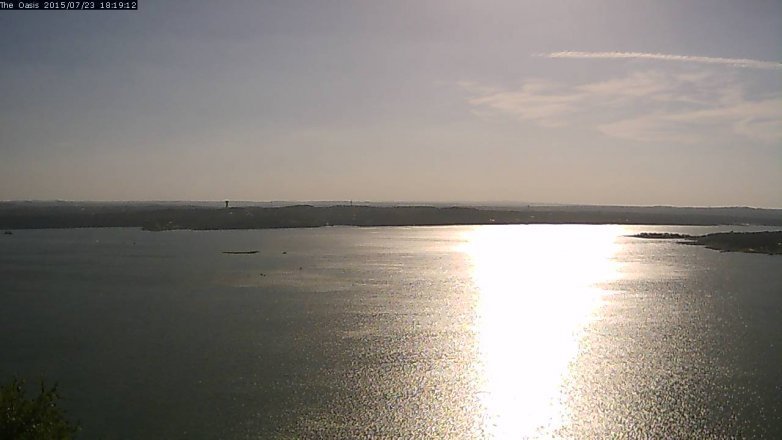 Lake Travis webcam, July 23, 2015 5:25 PM CT