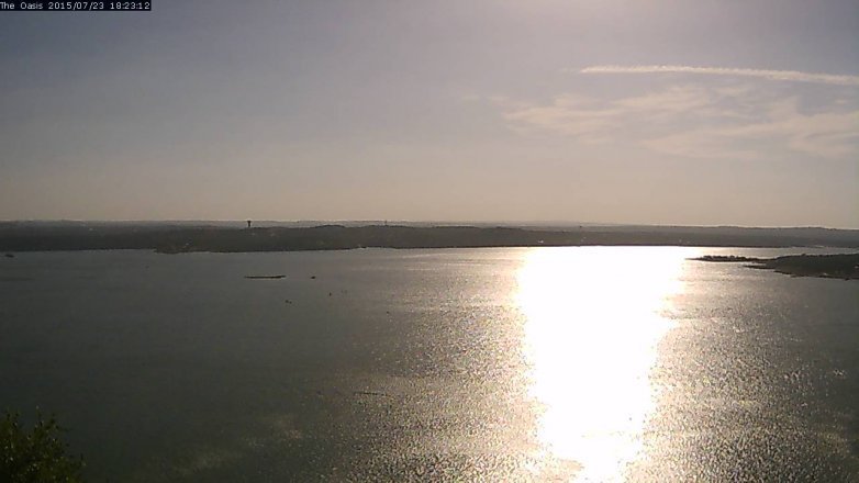 Lake Travis webcam, July 23, 2015 5:30 PM CT