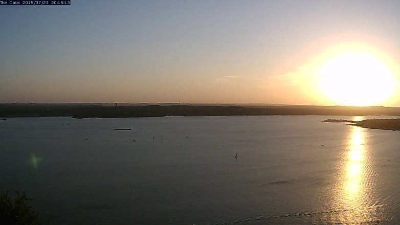 Lake Travis webcam, July 23, 2015 7:20 PM CT