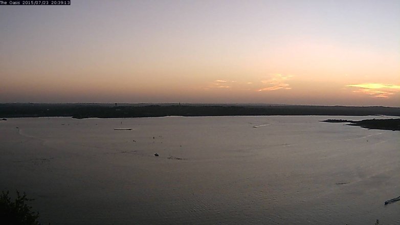 Lake Travis webcam, July 23, 2015 7:45 PM CT