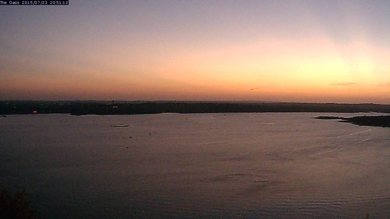 Lake Travis webcam, July 23, 2015 7:55 PM CT
