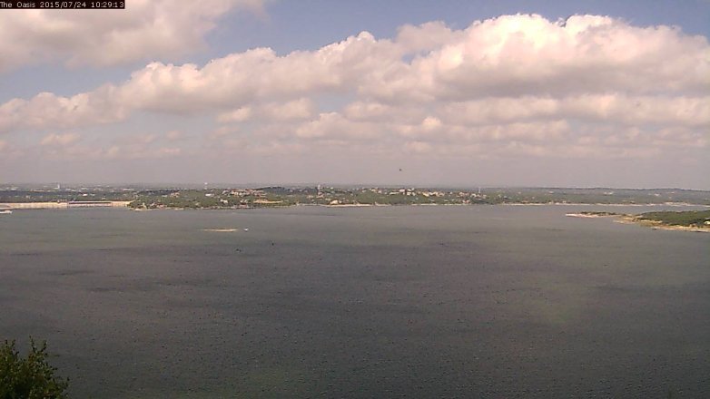 Lake Travis webcam, July 24, 2015 9:35 AM CT