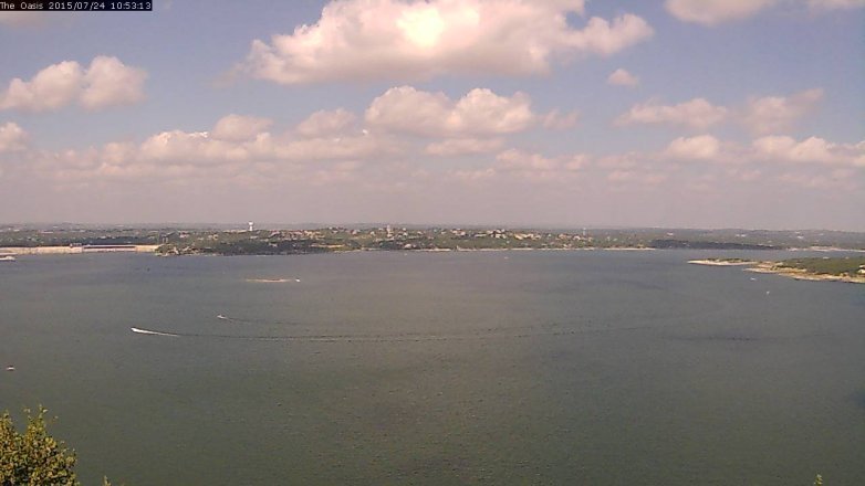 Lake Travis webcam, July 24, 2015 10:00 AM CT