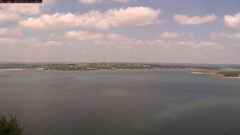 Lake Travis webcam, July 24, 2015 10:50 AM CT