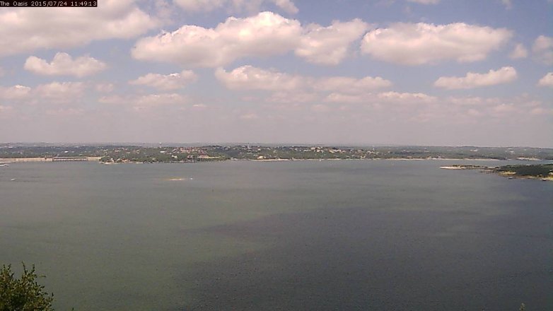 Lake Travis webcam, July 24, 2015 10:55 AM CT