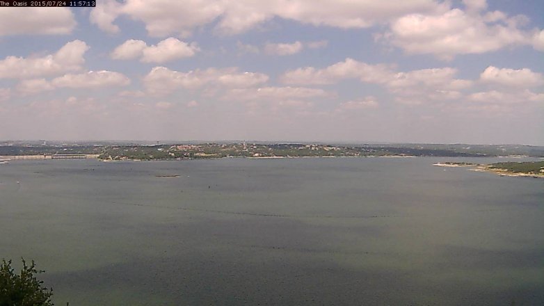Lake Travis webcam, July 24, 2015 11:05 AM CT