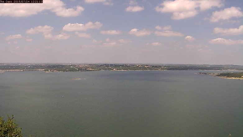 Lake Travis webcam, July 24, 2015 11:30 AM CT