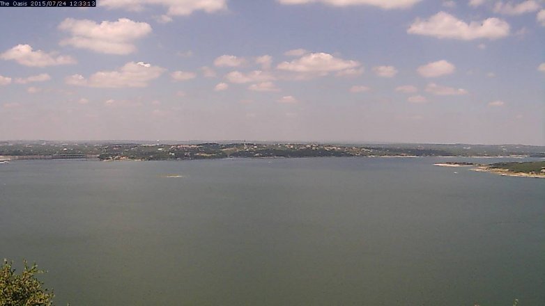 Lake Travis webcam, July 24, 2015 11:40 AM CT
