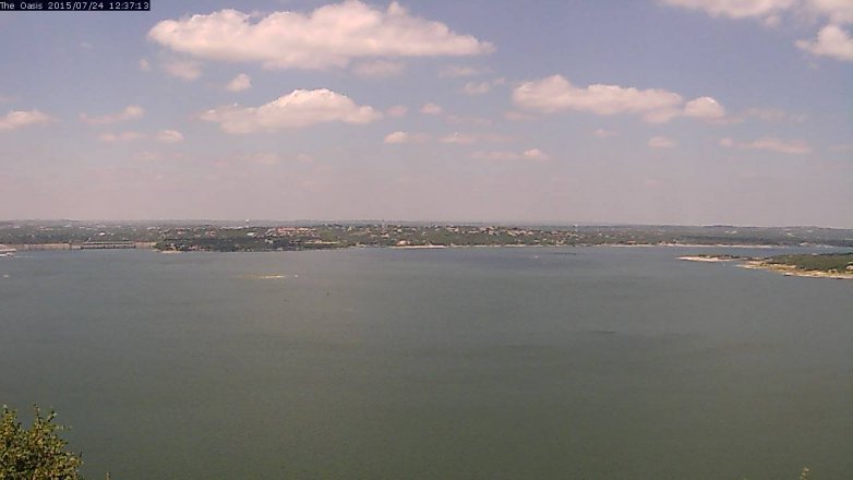 Lake Travis webcam, July 24, 2015 11:45 AM CT