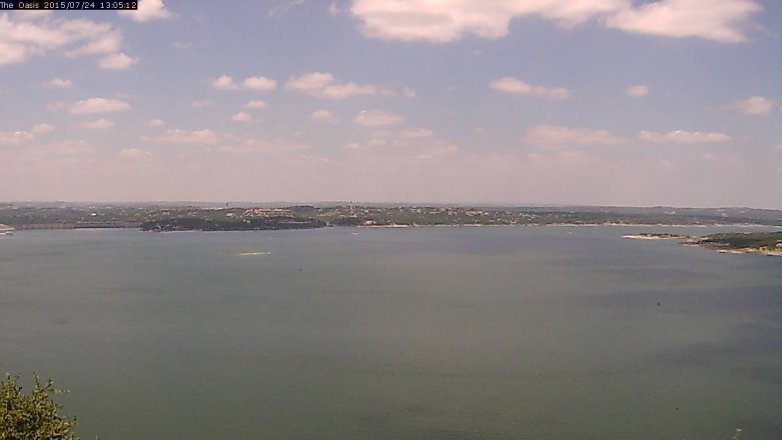 Lake Travis webcam, July 24, 2015 12:10 PM CT