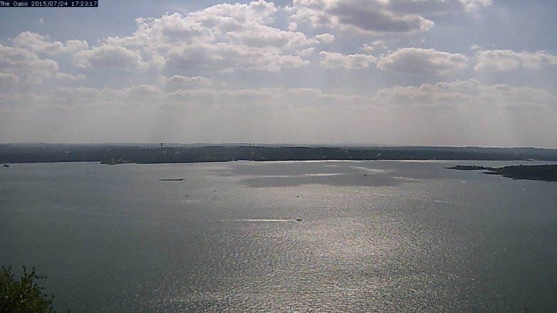 Lake Travis webcam, July 24, 2015 4:30 PM CT
