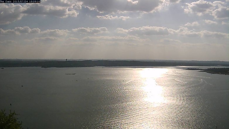 Lake Travis webcam, July 24, 2015 5:15 PM CT