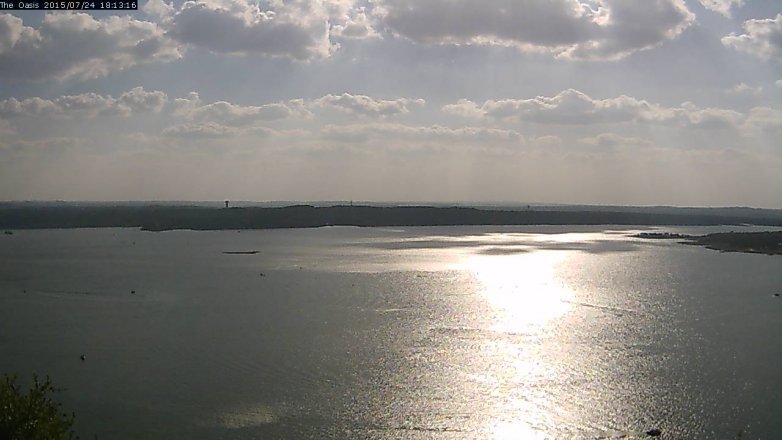 Lake Travis webcam, July 24, 2015 5:20 PM CT