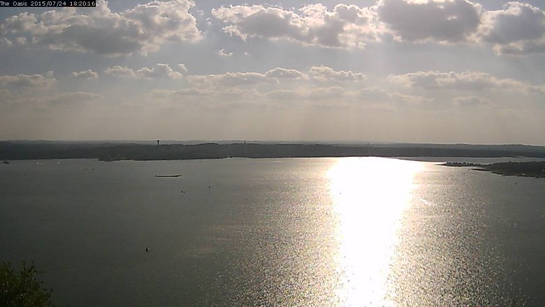 Lake Travis webcam, July 24, 2015 5:25 PM CT