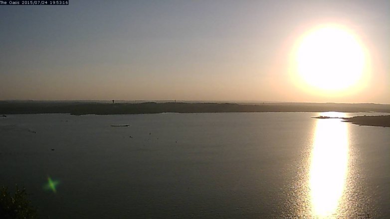 Lake Travis webcam, July 24, 2015 7:00 PM CT