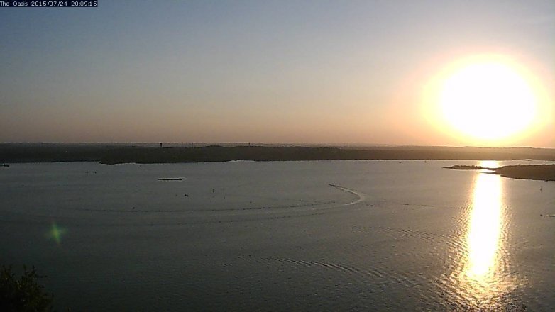 Lake Travis webcam, July 24, 2015 7:15 PM CT