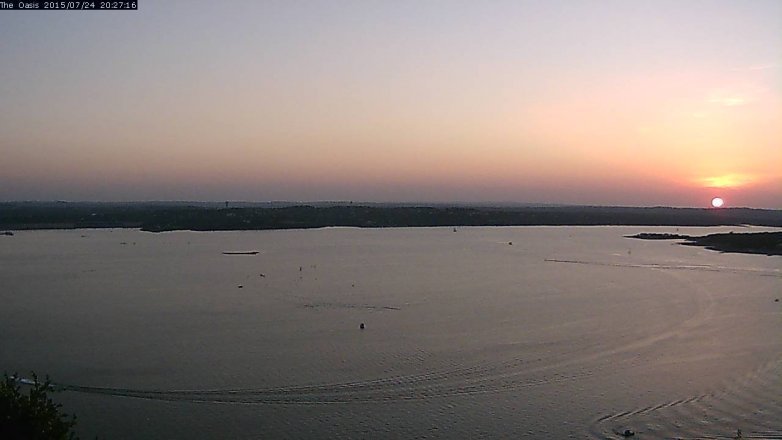 Lake Travis webcam, July 24, 2015 7:35 PM CT