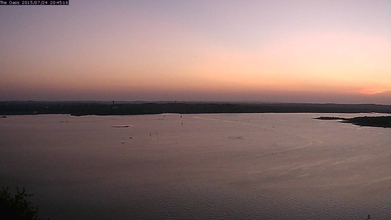 Lake Travis webcam, July 24, 2015 7:50 PM CT