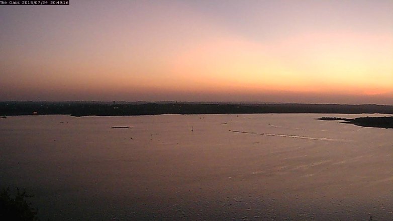 Lake Travis webcam, July 24, 2015 7:55 PM CT
